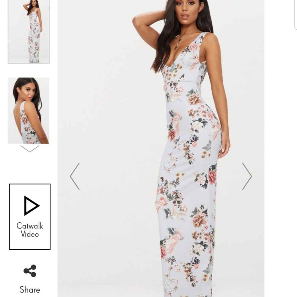 Gray Maxi Dress